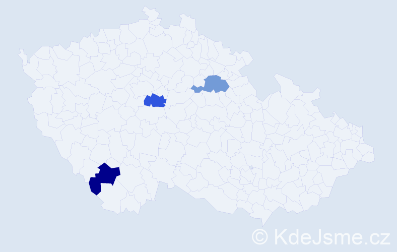 Jméno: 'Van Thom', počet výskytů 3 v celé ČR