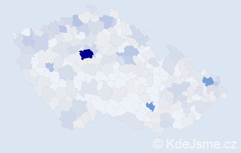 Jméno: 'Angela', počet výskytů 654 v celé ČR