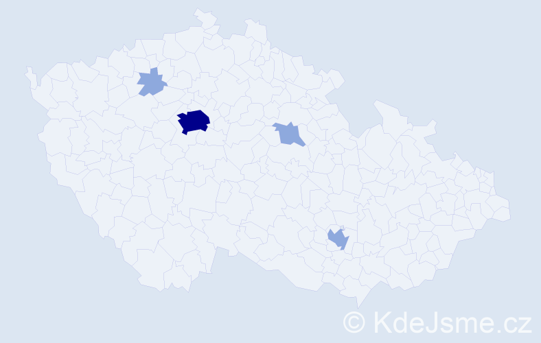 Jméno: 'Tetsuya', počet výskytů 9 v celé ČR