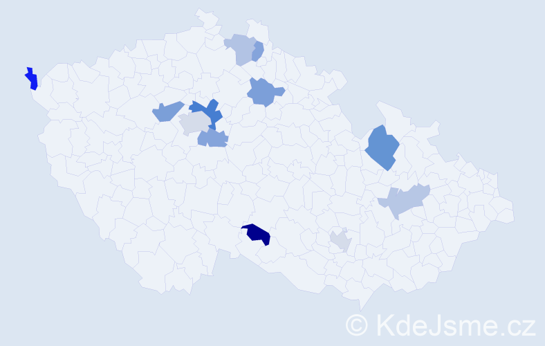 Jméno: 'Ctislav', počet výskytů 18 v celé ČR