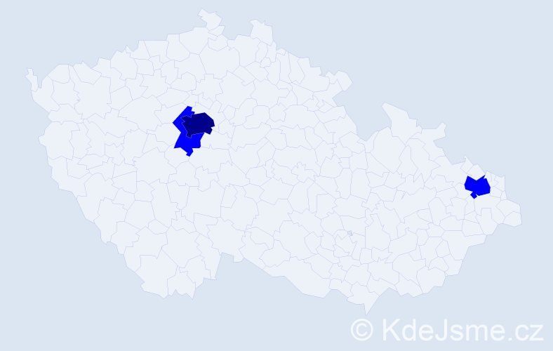 Jméno: 'Lela', počet výskytů 4 v celé ČR