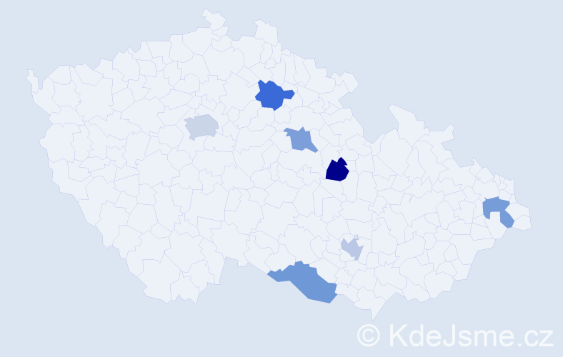 Jméno: 'Adam Stanislav', počet výskytů 8 v celé ČR