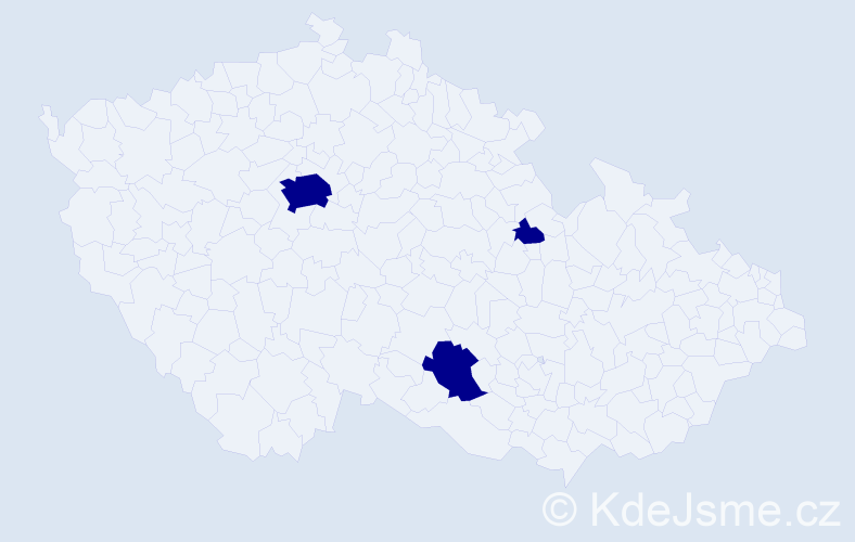 Jméno: 'Matyáš Aleš', počet výskytů 3 v celé ČR