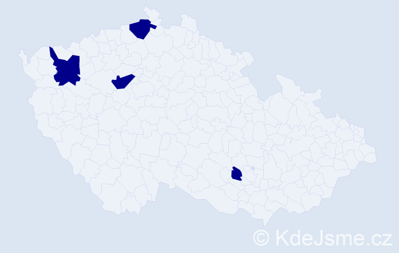 Jméno: 'Karoľ', počet výskytů 4 v celé ČR