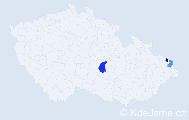 Jméno: 'Jerzy Edward', počet výskytů 4 v celé ČR