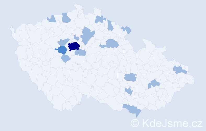 Jméno: 'Matěj Jan', počet výskytů 26 v celé ČR
