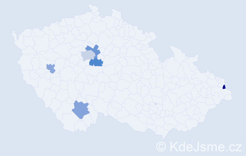 Jméno: 'Jan Šimon', počet výskytů 7 v celé ČR