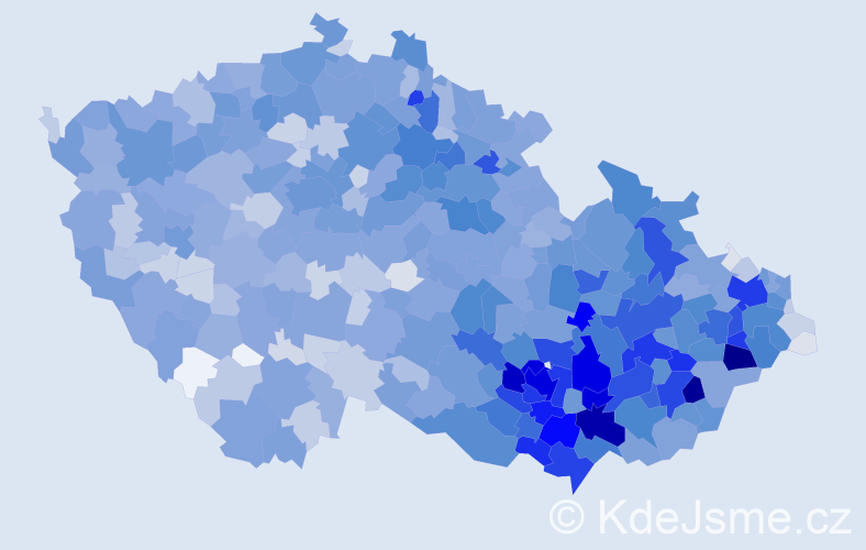 Jméno: 'Oldřiška', počet výskytů 3620 v celé ČR