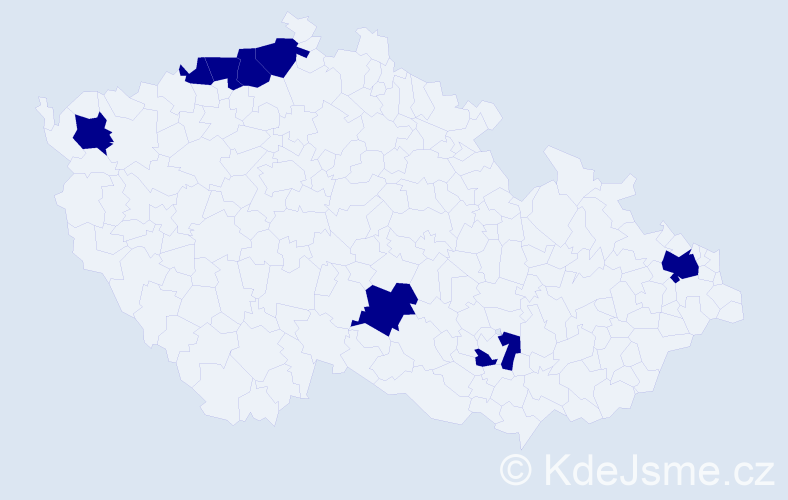 Jméno: 'Trung Hieu', počet výskytů 8 v celé ČR