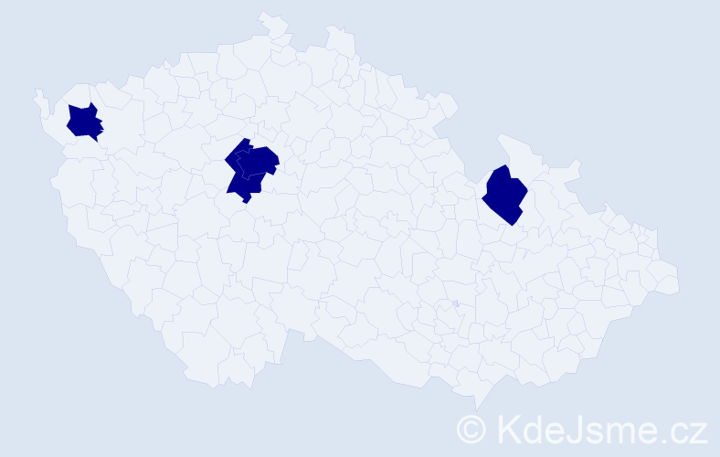 Jméno: 'Davit', počet výskytů 4 v celé ČR