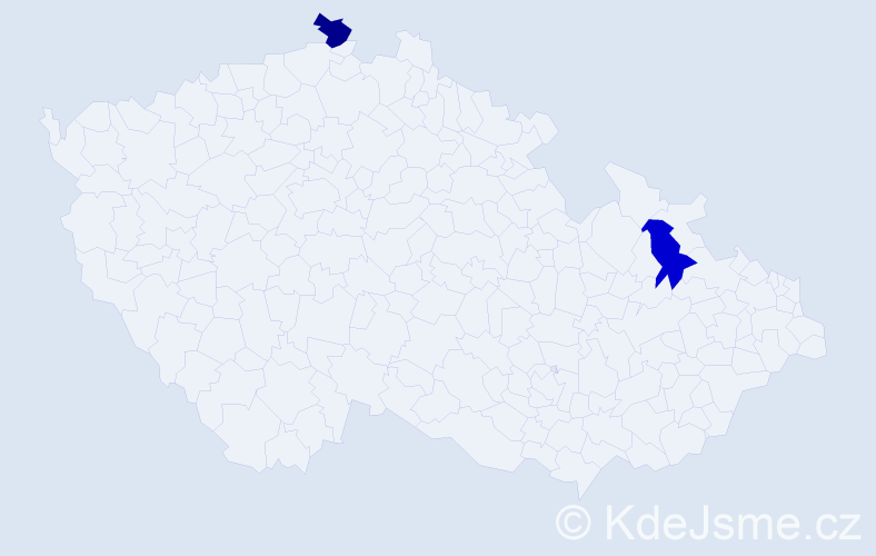 Jméno: 'Joseph William', počet výskytů 2 v celé ČR