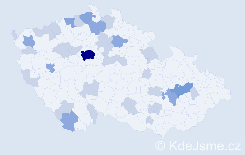 Jméno: 'Ruslan', počet výskytů 61 v celé ČR