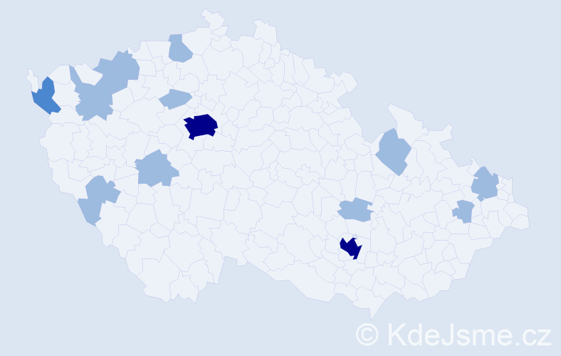 Jméno: 'Janko', počet výskytů 23 v celé ČR