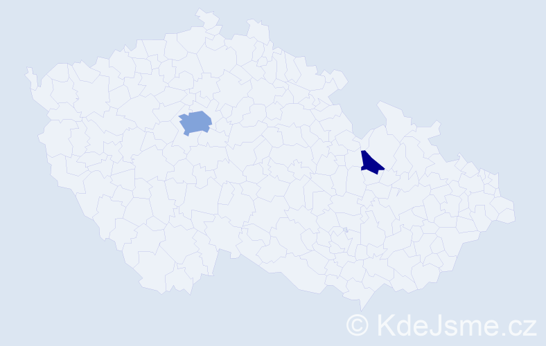Jméno: 'Wen', počet výskytů 6 v celé ČR