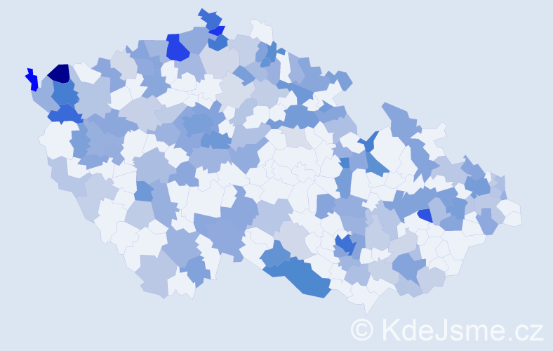 Jméno: 'Charlotte', počet výskytů 310 v celé ČR
