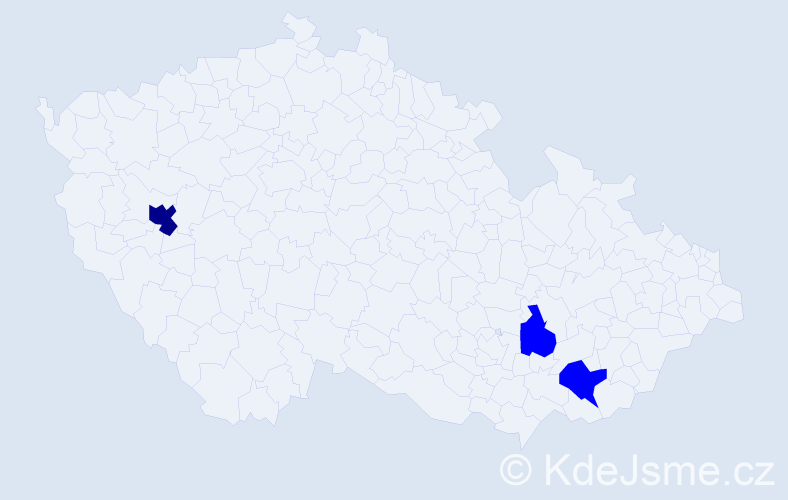 Jméno: 'Théo', počet výskytů 4 v celé ČR