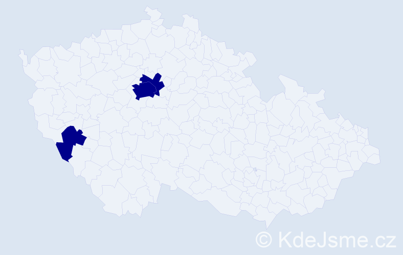Jméno: 'Anca Maria', počet výskytů 3 v celé ČR