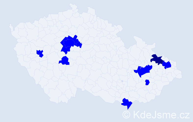 Jméno: 'Vojtěch Pavel', počet výskytů 12 v celé ČR