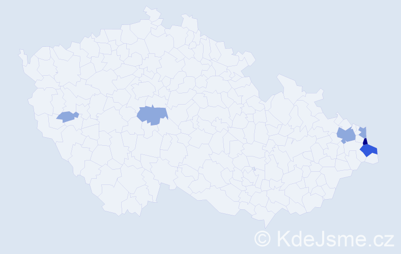 Jméno: 'Maciej', počet výskytů 12 v celé ČR