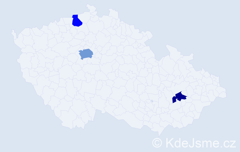 Jméno: 'Erol', počet výskytů 5 v celé ČR