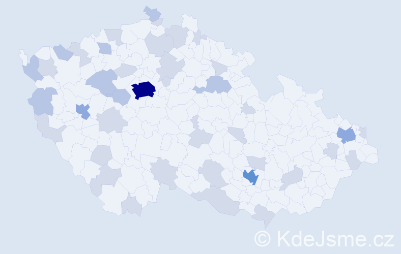 Jméno: 'Hoang Anh', počet výskytů 74 v celé ČR