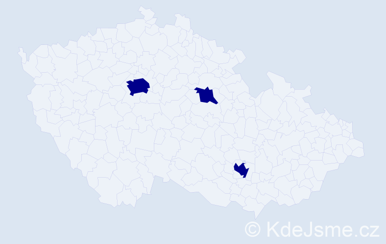 Jméno: 'Nhat Nam', počet výskytů 3 v celé ČR