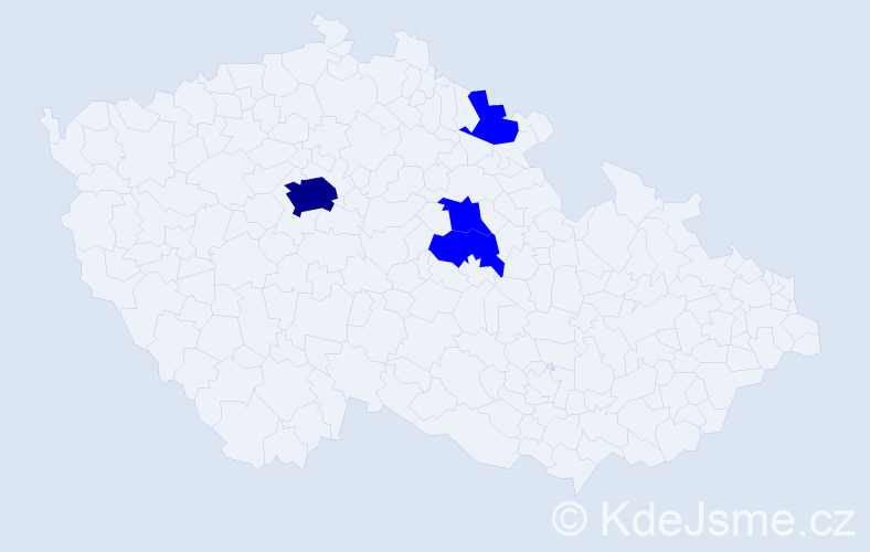 Jméno: 'Tašo', počet výskytů 5 v celé ČR