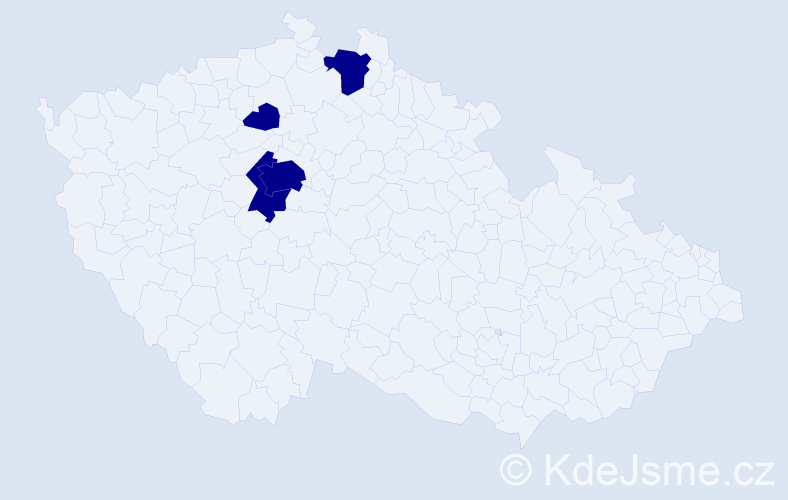 Jméno: 'Darima', počet výskytů 4 v celé ČR