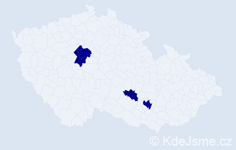 Jméno: 'Sarah Anne', počet výskytů 4 v celé ČR