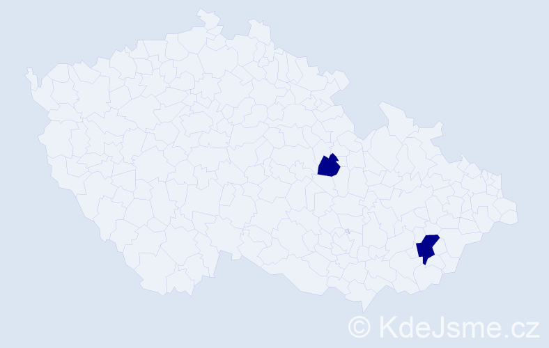 Jméno: 'Gundolf', počet výskytů 2 v celé ČR