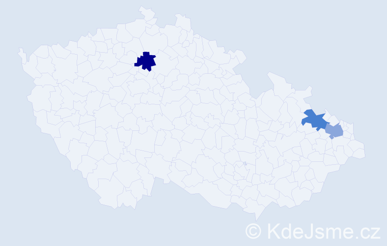 Jméno: 'Simon Martin', počet výskytů 3 v celé ČR