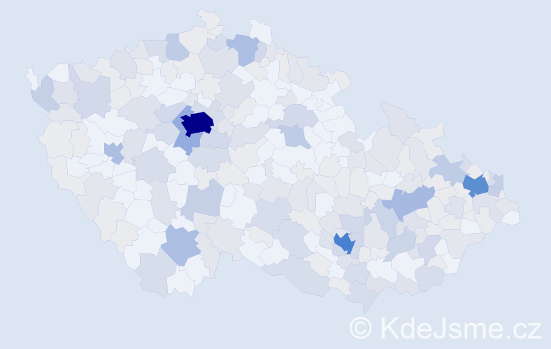 Jméno: 'Isabella', počet výskytů 545 v celé ČR