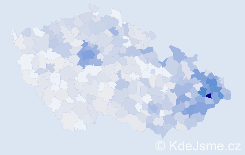 Jméno: 'Radana', počet výskytů 1688 v celé ČR
