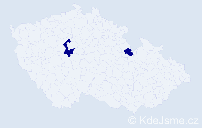 Jméno: 'Daniel Stephen', počet výskytů 2 v celé ČR