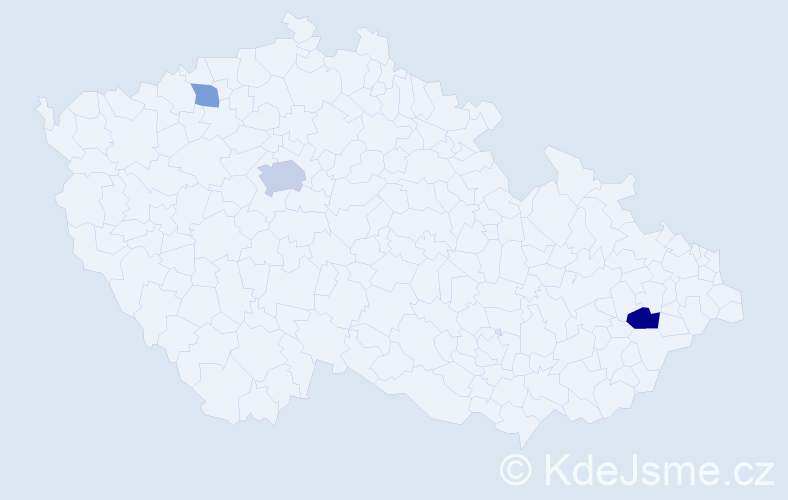 Jméno: 'Kiro', počet výskytů 6 v celé ČR