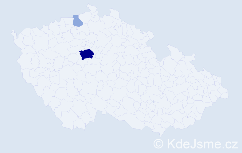 Jméno: 'Xiaoli', počet výskytů 9 v celé ČR