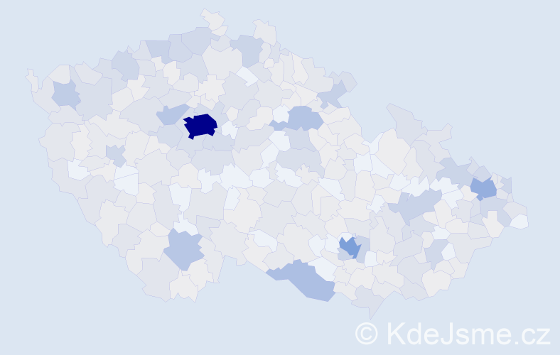 Jméno: 'Judita', počet výskytů 1059 v celé ČR