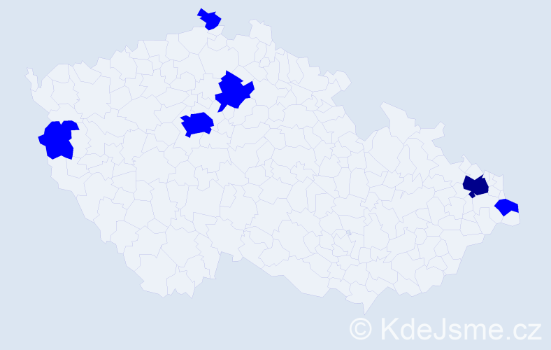 Jméno: 'Dinh Phuc', počet výskytů 7 v celé ČR