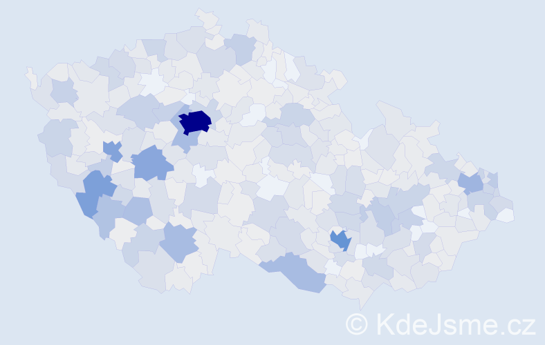 Jméno: 'Emanuel', počet výskytů 1285 v celé ČR