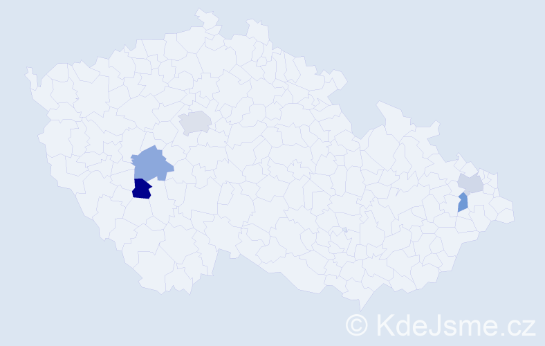 Jméno: 'Tereza Ella', počet výskytů 6 v celé ČR