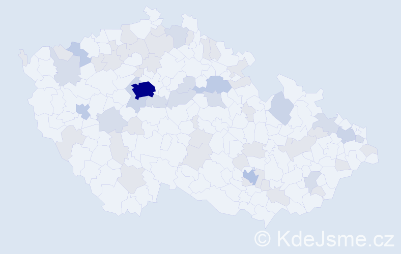 Jméno: 'Johan', počet výskytů 120 v celé ČR