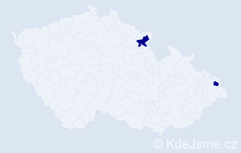 Jméno: 'Marian Bogdan', počet výskytů 2 v celé ČR