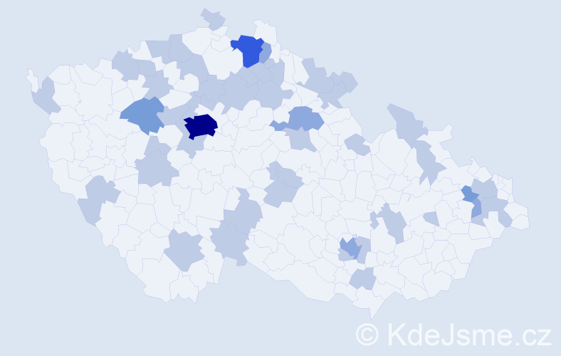 Jméno: 'Irenka', počet výskytů 71 v celé ČR