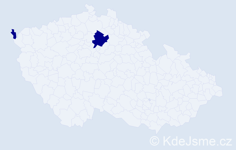 Jméno: 'Chi Tai', počet výskytů 2 v celé ČR