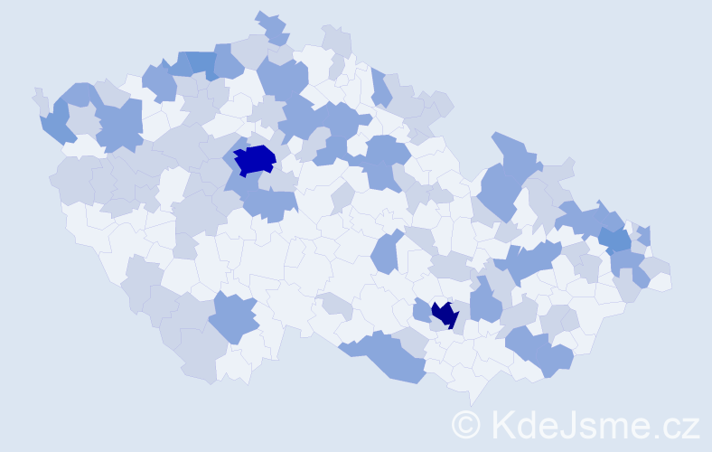 Jméno: 'Charlota', počet výskytů 173 v celé ČR