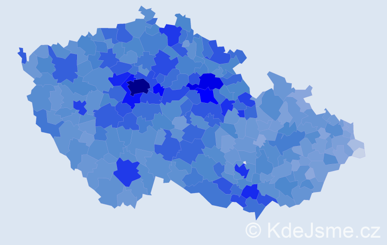 Jméno: 'Blanka', počet výskytů 31516 v celé ČR