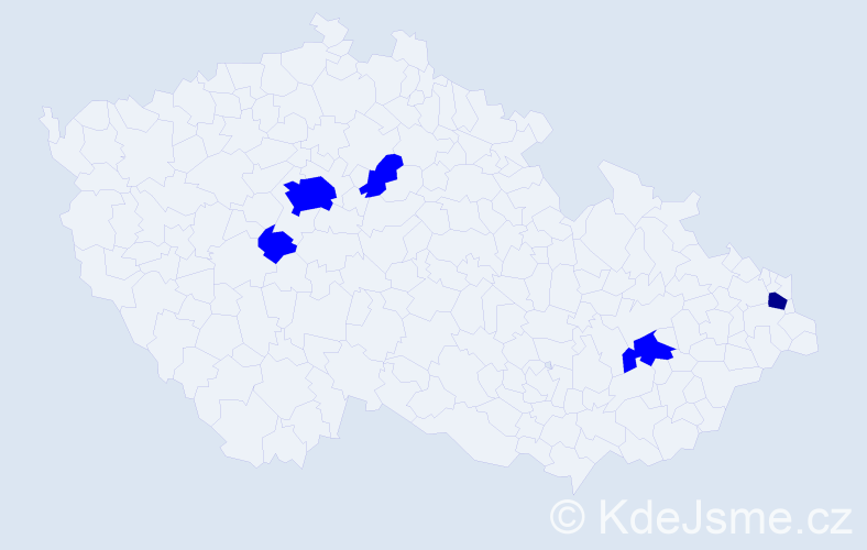 Jméno: 'Kinga', počet výskytů 6 v celé ČR
