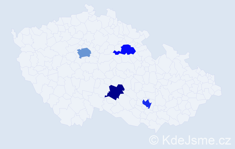 Jméno: 'Paul Michael', počet výskytů 7 v celé ČR
