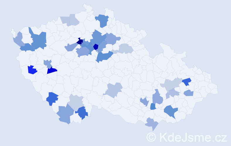 Jméno: 'Ala', počet výskytů 71 v celé ČR