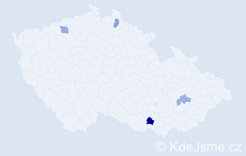 Jméno: 'Daniel Stanislav', počet výskytů 4 v celé ČR